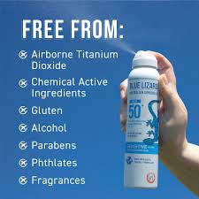 Blue Lizard Mineral Sunscreen Spray Kids SPF 50+ Broad Spectrum 4.5oz – Gentle Mineral Protection