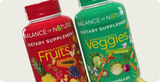 Balance of Nature Fruits & Veggies Supplement Set – 90 Fruits Capsules & 90 Veggies Capsules – Whole Food Nutritional Support for Men, Women & Kids