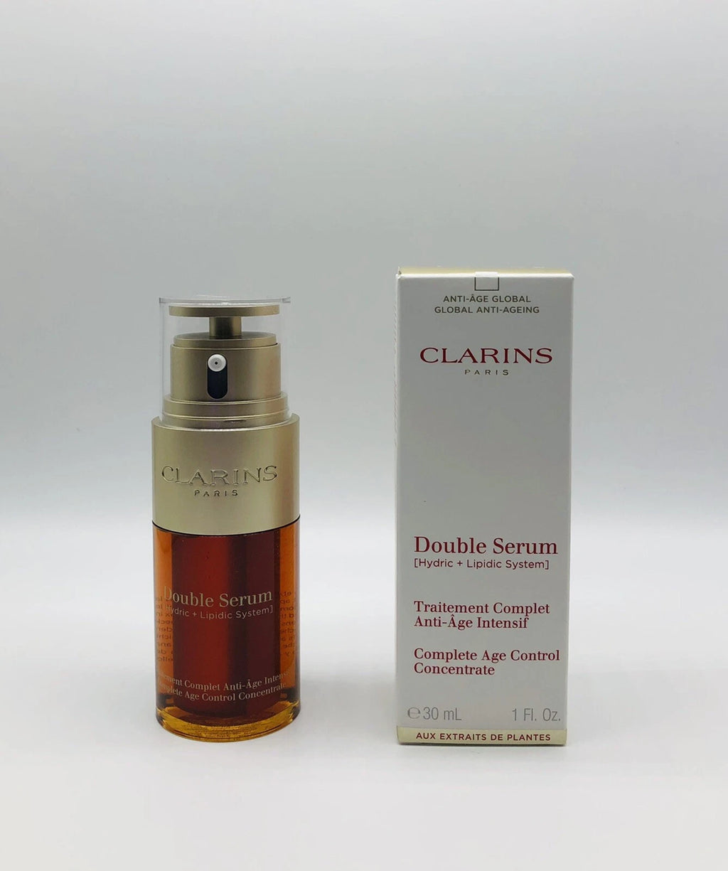 Clarins Double Serum Firming & Smoothing Anti-Aging Concentrate 1.0 oz / 30ml – New in Box