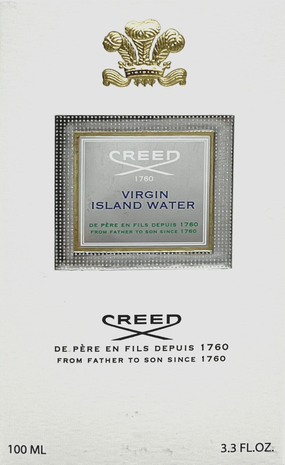 Creed Virgin Island Water Eau de Parfum Spray Unisex 3.3 oz / 100 ml – Brand New & Sealed
